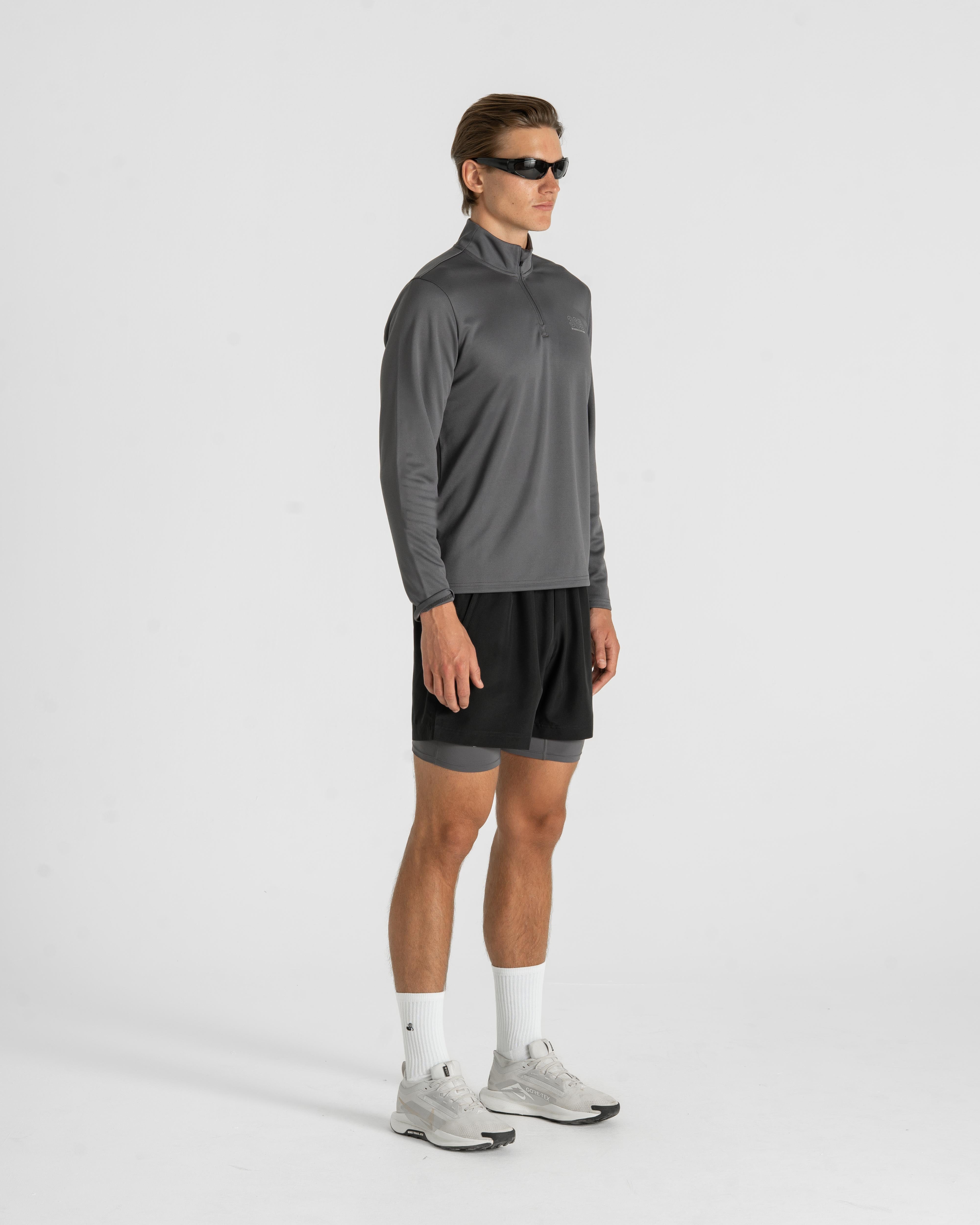 365 Half Zip Grey